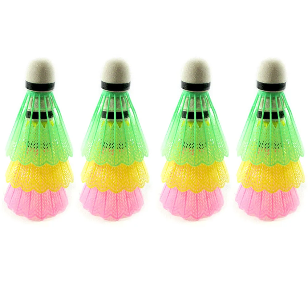 12X Badminton Shuttlecocks Training Exercise Sport Ball Game Birdies Nylon Color