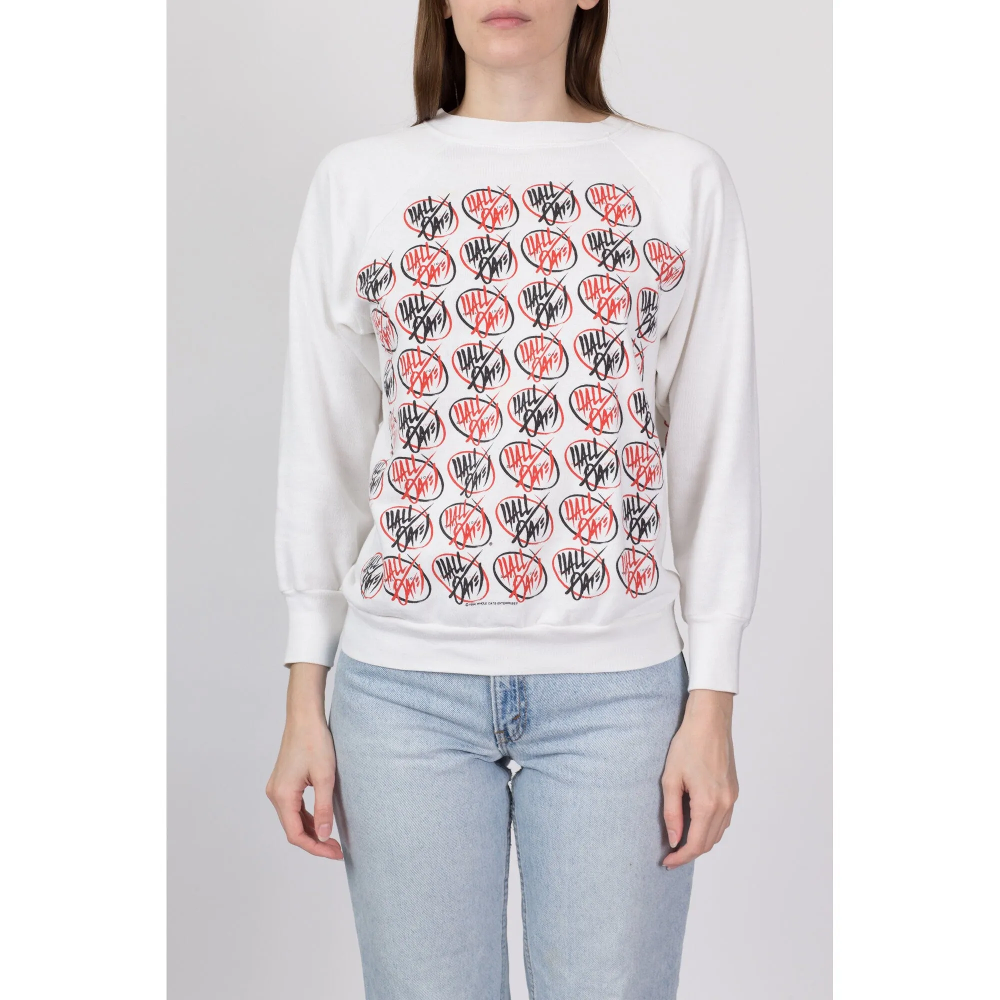 1984 Hall And Oates Big Bam Boom Tour Sweatshirt - Men's Small, Women's Medium