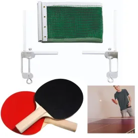 5pc Ping Pong Net Post Paddle Set Table Tennis Replacement Indoor Sports Games