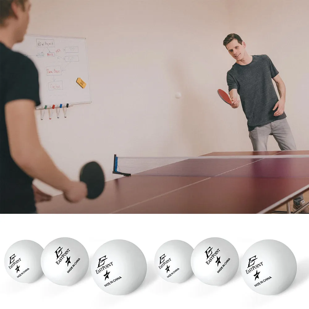6 Pc 40mm One Star Ping Pong Table Tennis Balls White Practice Game Training Fun