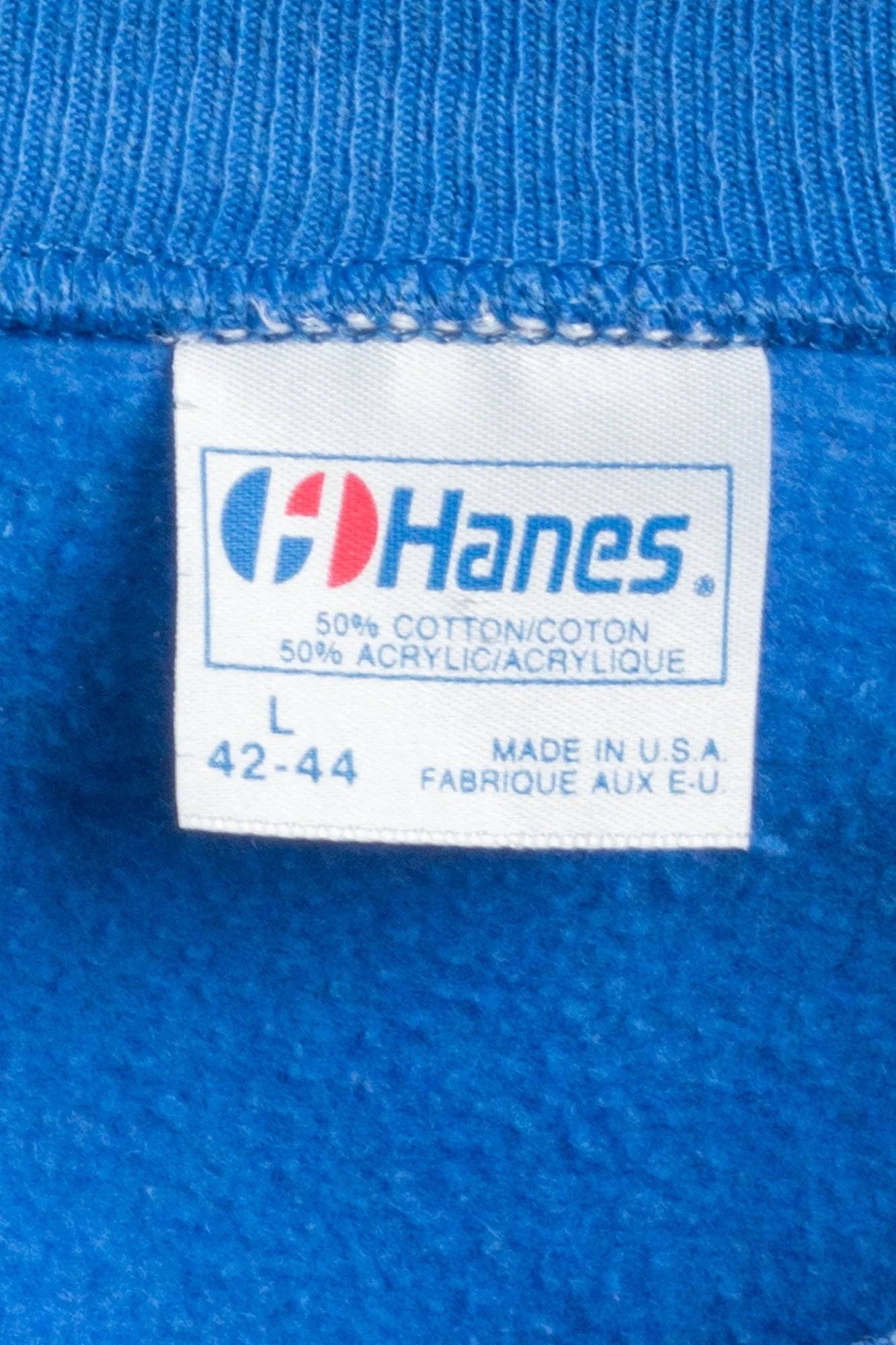 80s Blue Snowfall Sweatshirt - Men's Medium, Women's Large