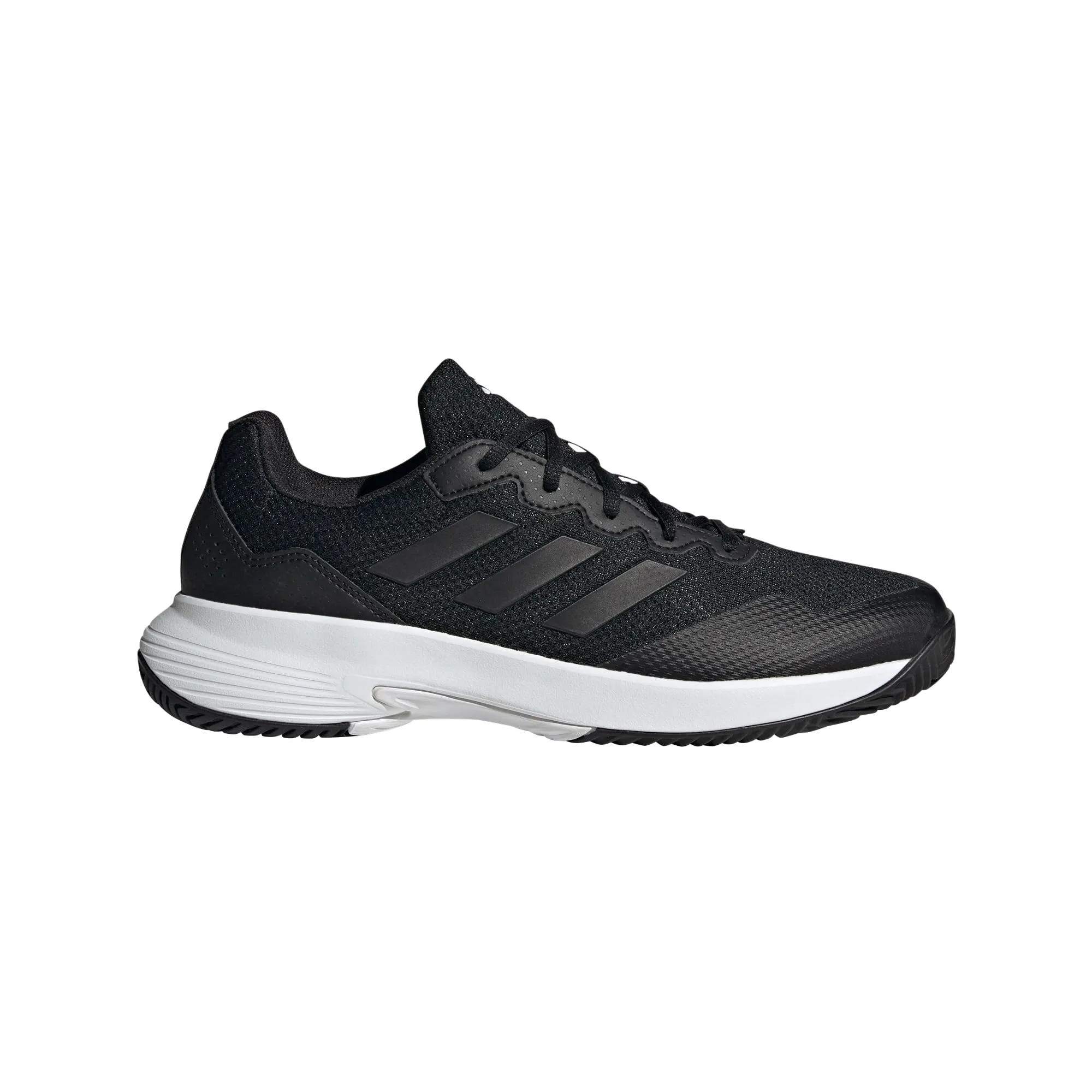 adidas Men's Gamecourt 2.0 Tennis Sneaker, Black/Black/Grey, 10.5