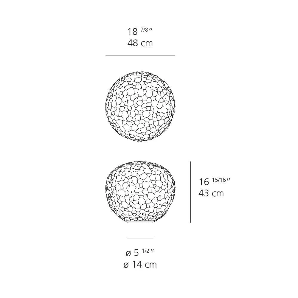 Artemide Meteorite 48 table lamp