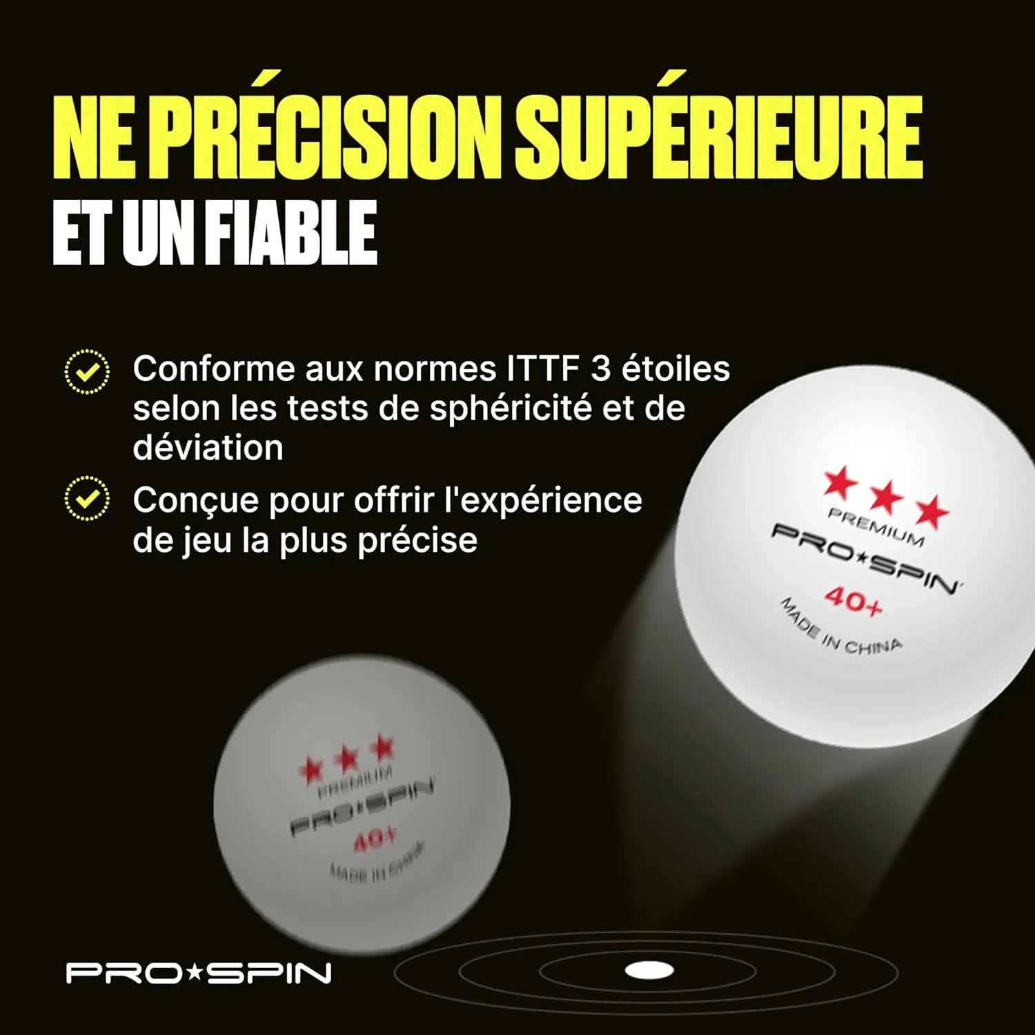 Balles de Ping-Pong PRO SPIN - Fitnessterapy