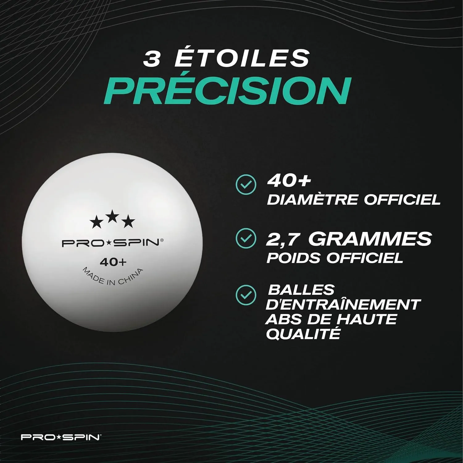 Balles de Ping-Pong PRO SPIN - Fitnessterapy