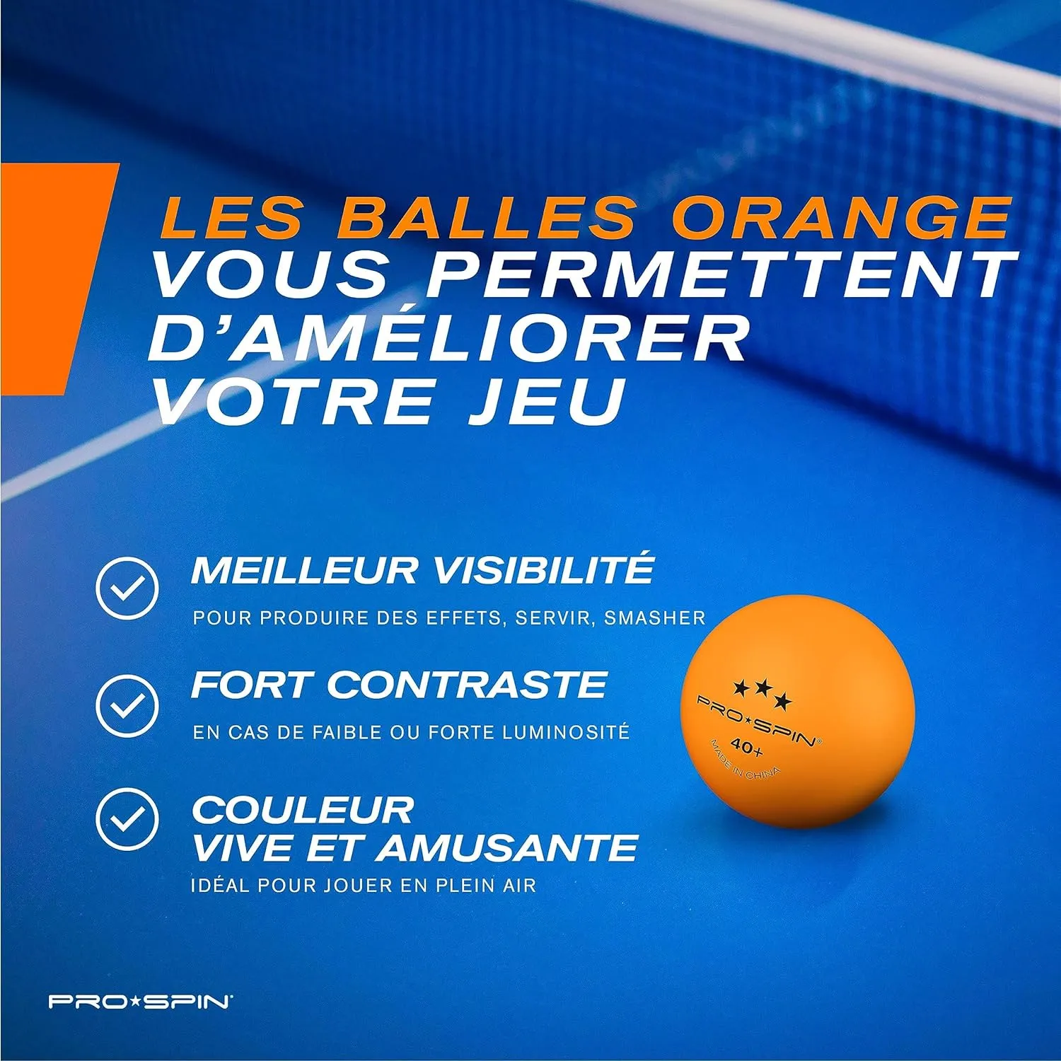 Balles de Ping-Pong PRO SPIN - Fitnessterapy