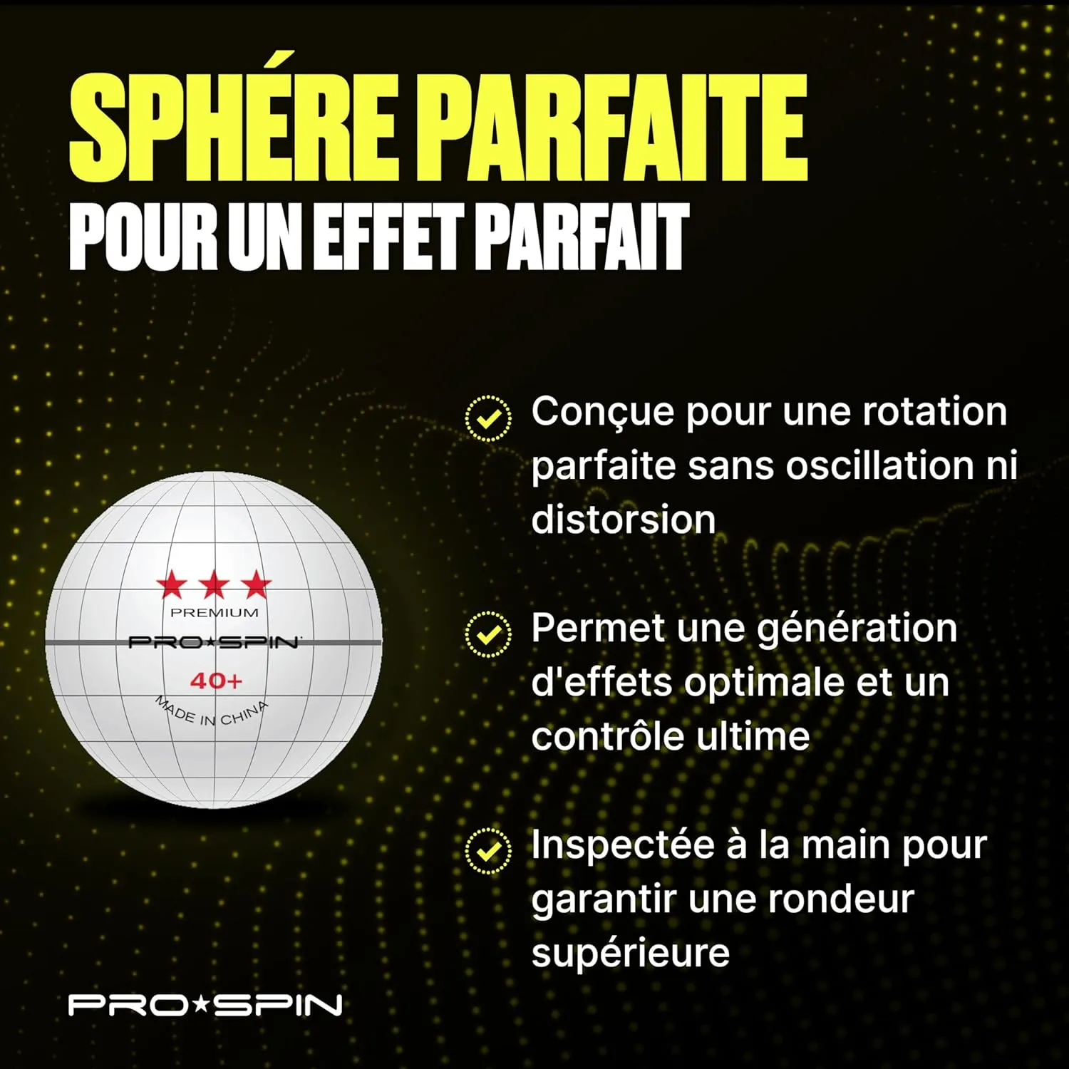 Balles de Ping-Pong PRO SPIN - Fitnessterapy