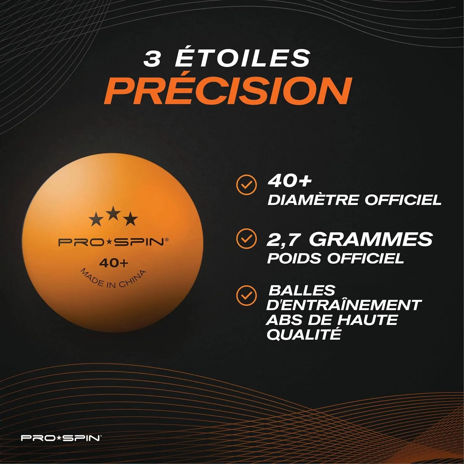 Balles de Ping-Pong PRO SPIN - Fitnessterapy