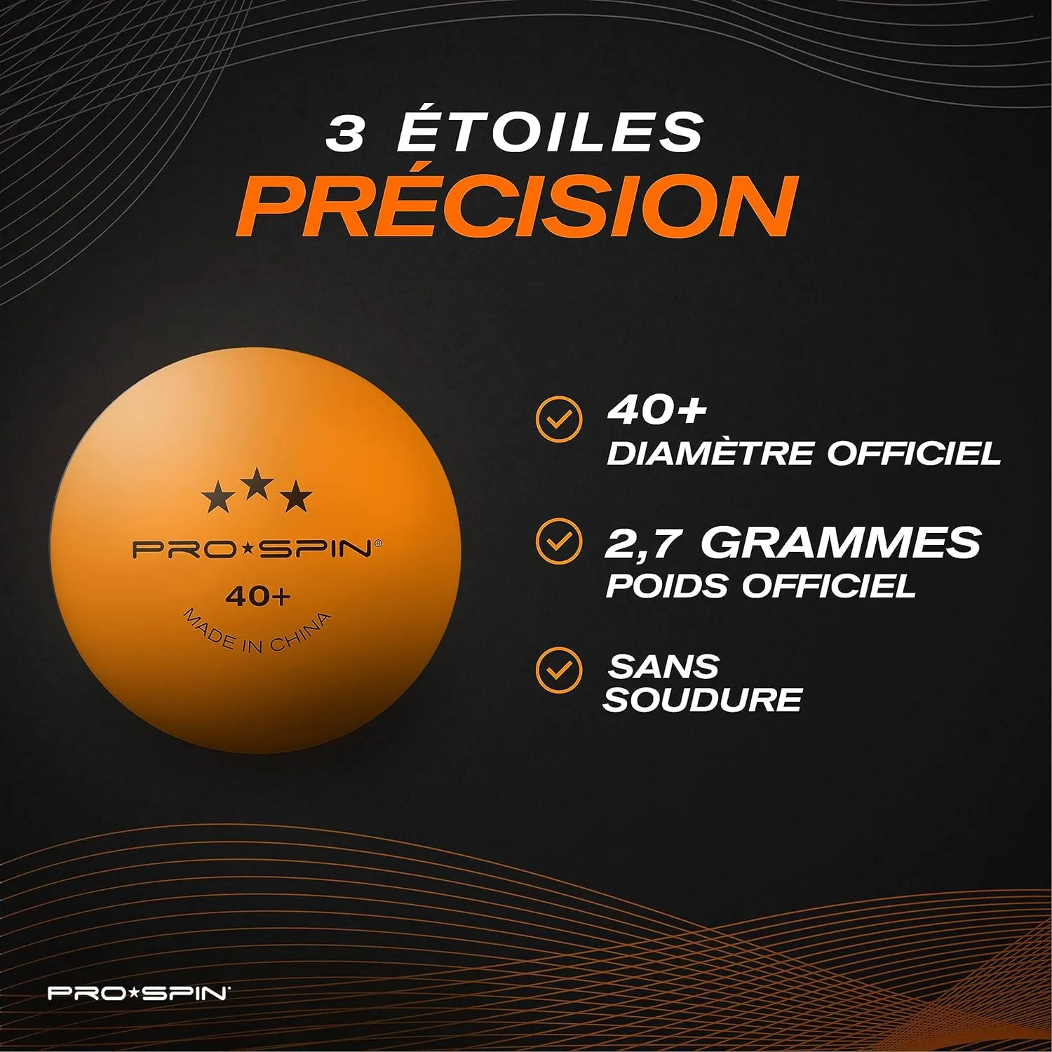 Balles de Ping-Pong PRO SPIN - Fitnessterapy