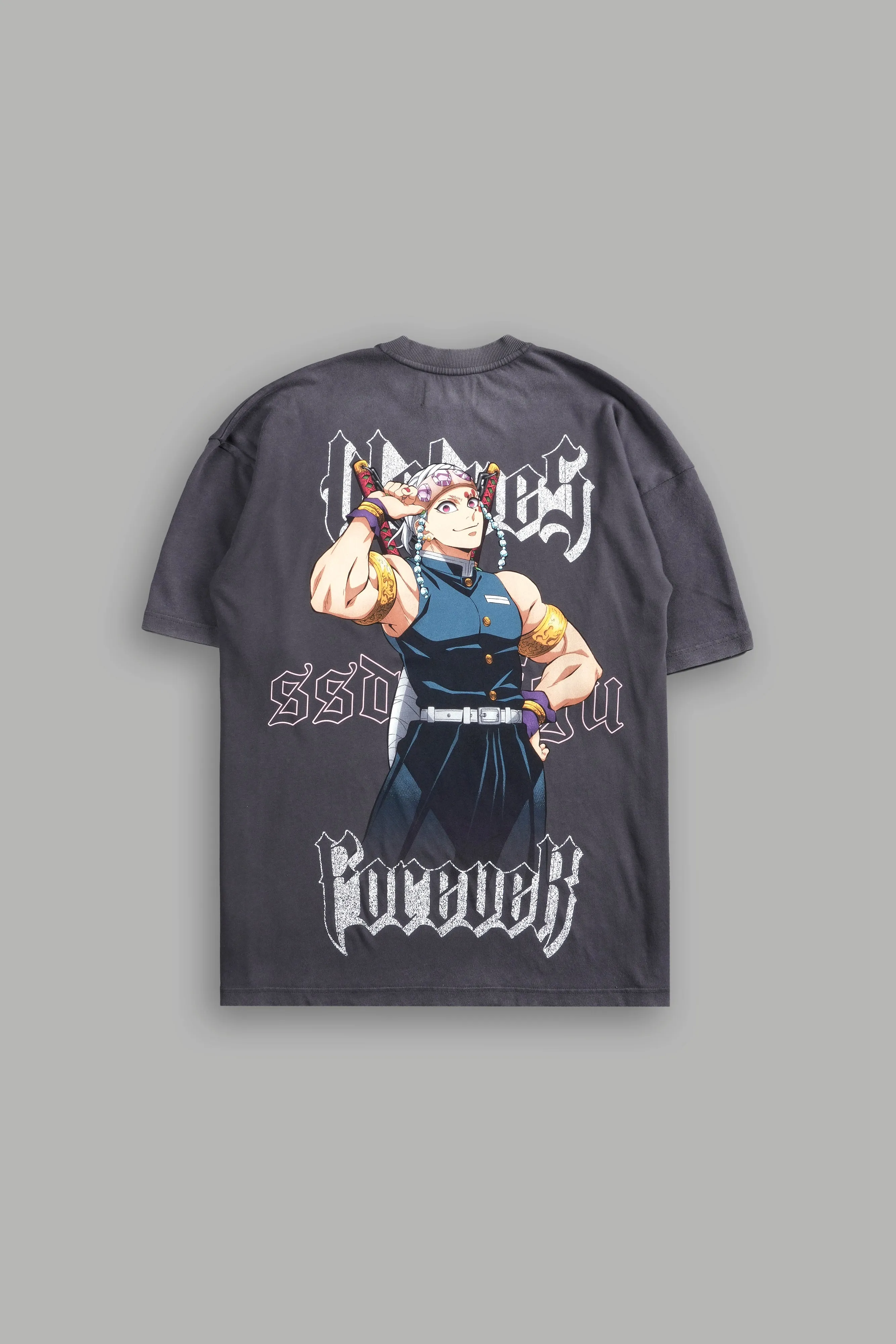 Breath Of Wolves "Premium" Oversized Tee in Wolf Gray