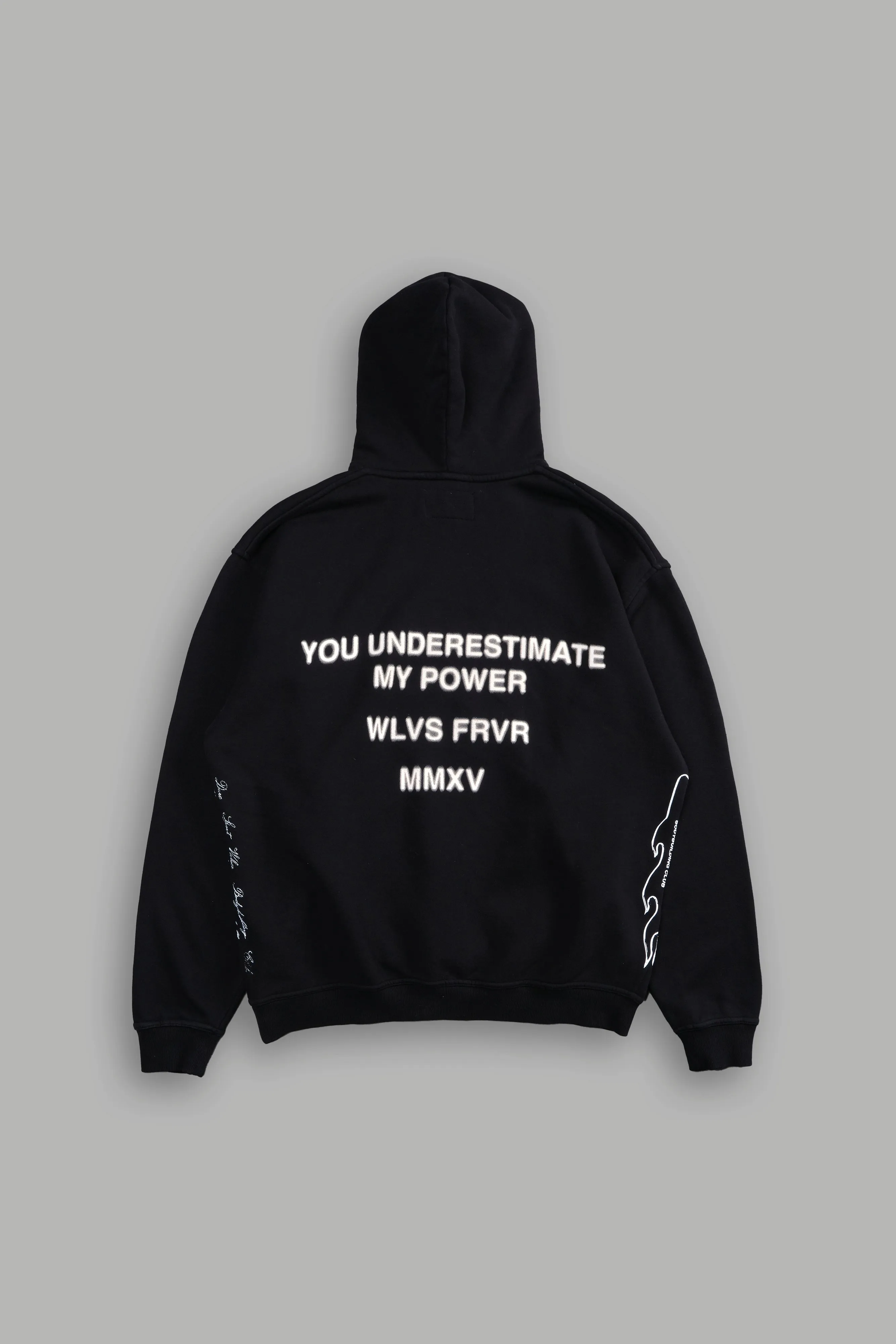 Broken "Side-By-Side" Pierce Hoodie in Black