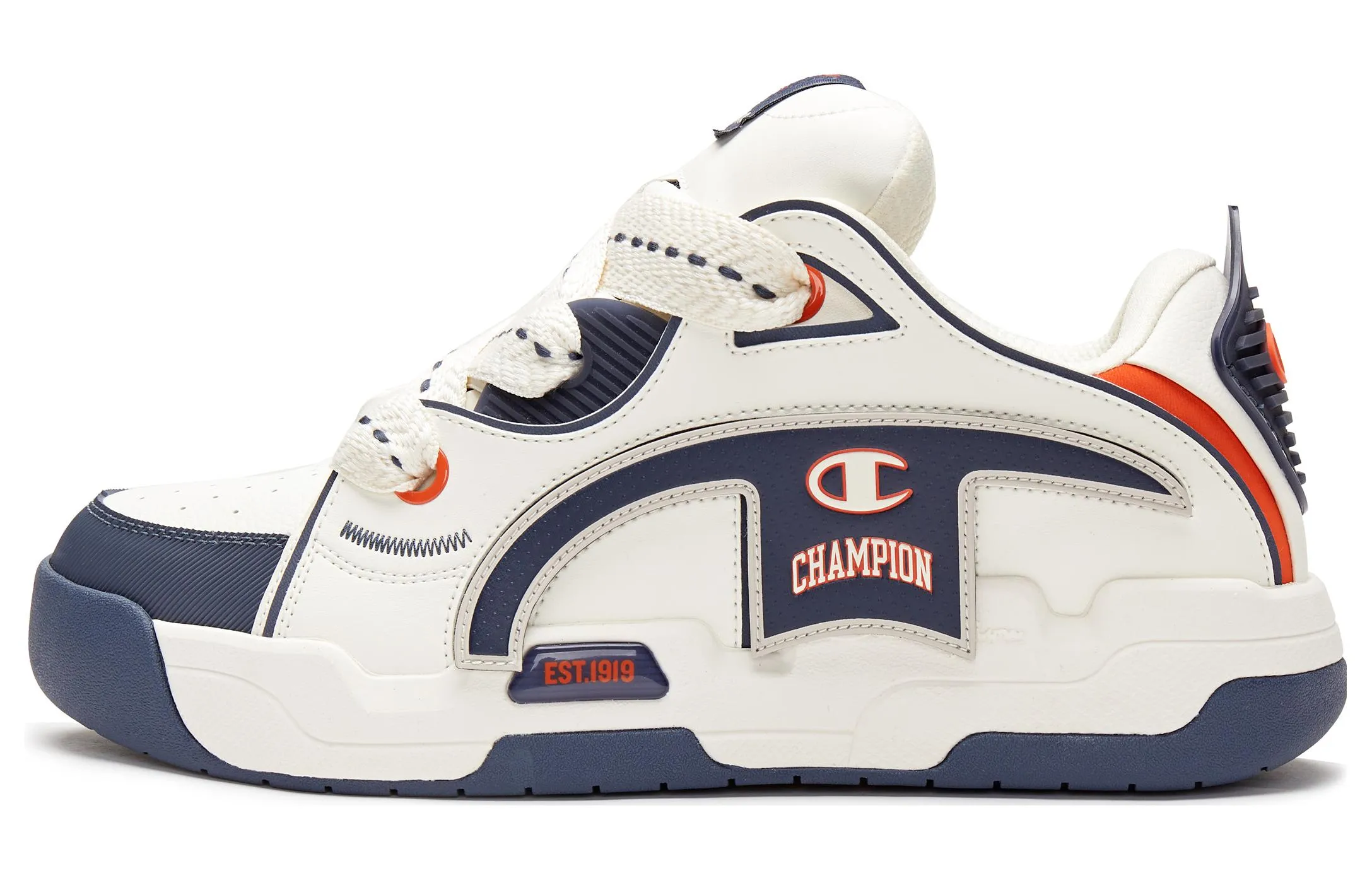 Champion Key Men's Skateboarding Shoes, Milk White/Night Sky Blue