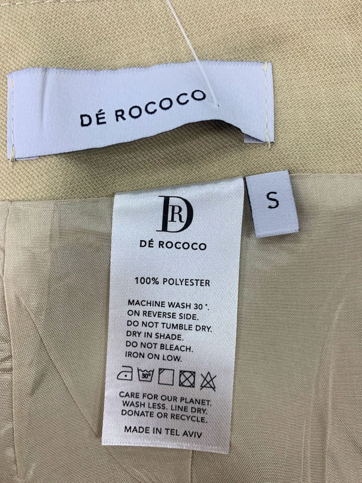 Dé Rococo Beige Mini Skirt S
