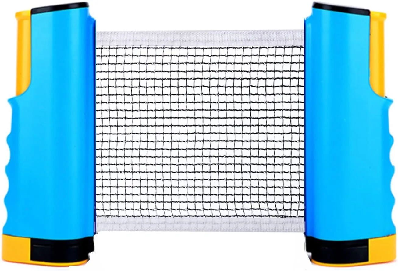 Filet de ping-pong rtractable Sportout avec support - Parfait pour table de ping-pong, bureau, cuisine - Fitnessterapy