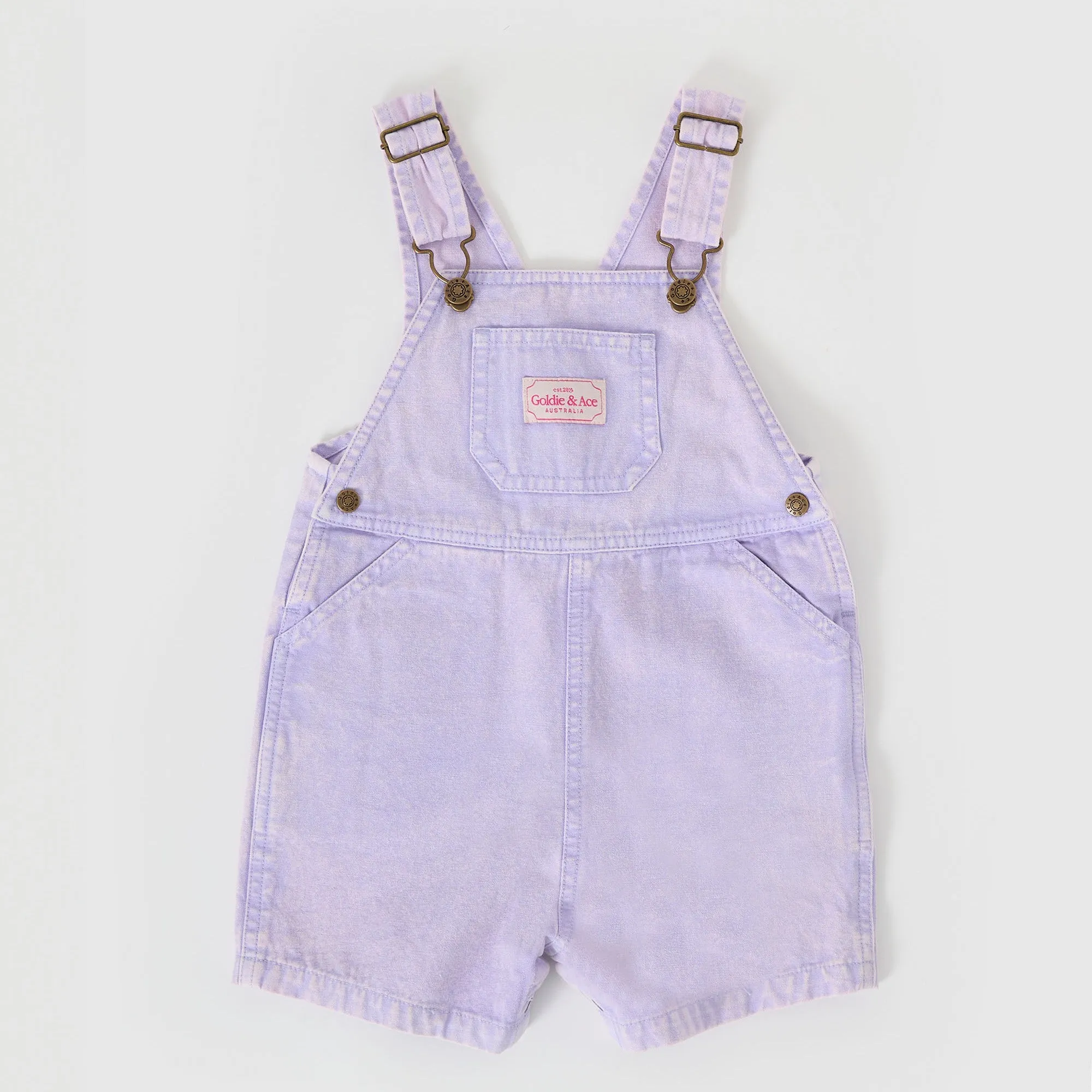 Goldie   Ace Burton Vintage Washed Denim Overalls Mauve