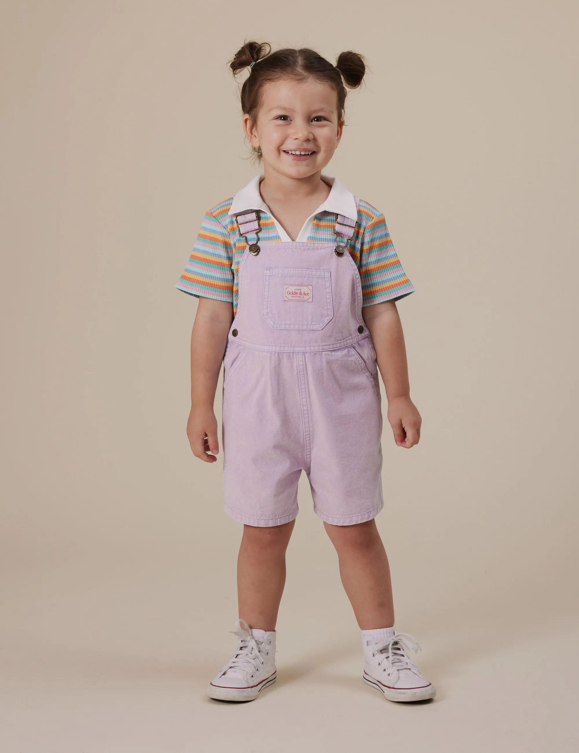 Goldie   Ace Burton Vintage Washed Denim Overalls Mauve