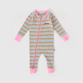 Goldie   Ace Candy Stripe Rib Zipsuit