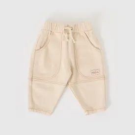 Goldie   Ace Drew Denim Pocket Pant Oat