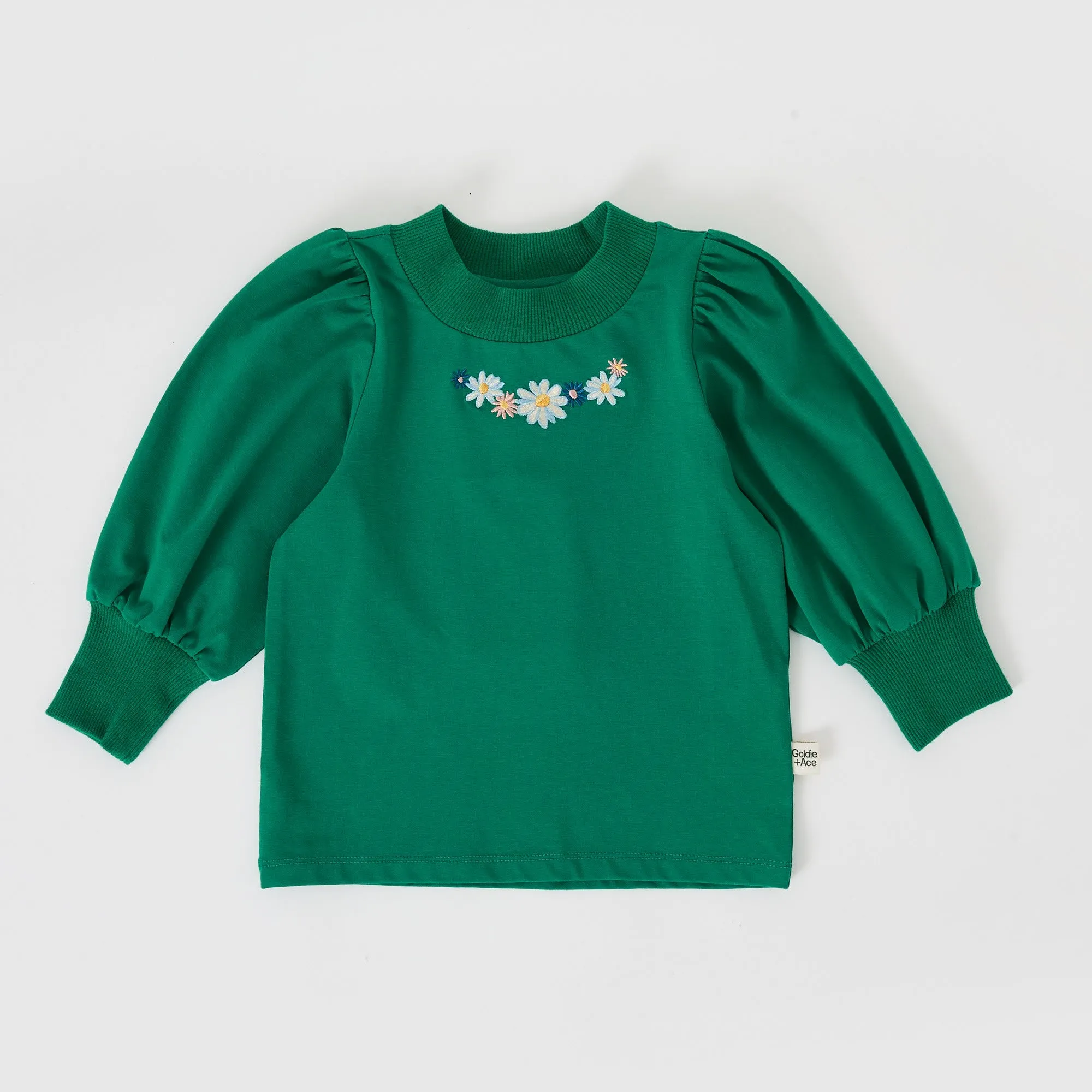 Goldie   Ace Eden Embroidered Puff Sleeve Top