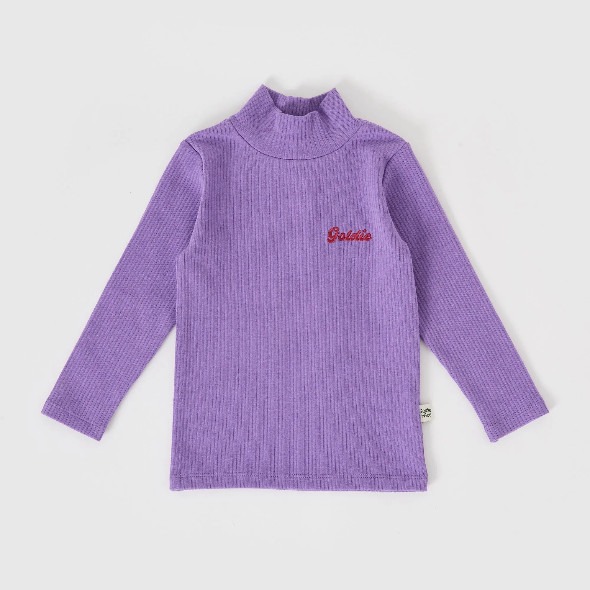 Goldie   Ace Embroidered Rib Skivvy Grape