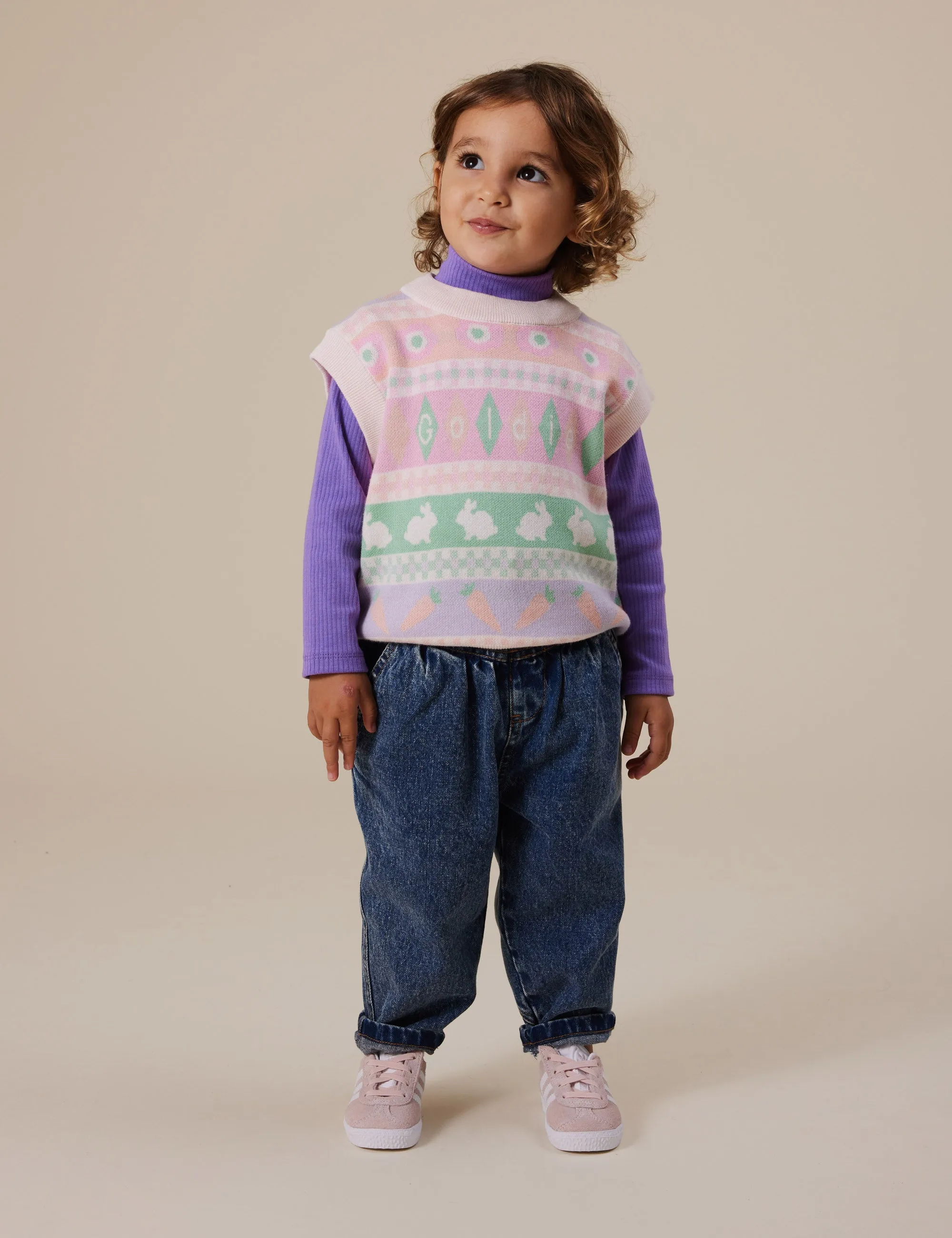 Goldie   Ace Embroidered Rib Skivvy Grape