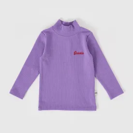 Goldie   Ace Embroidered Rib Skivvy Grape