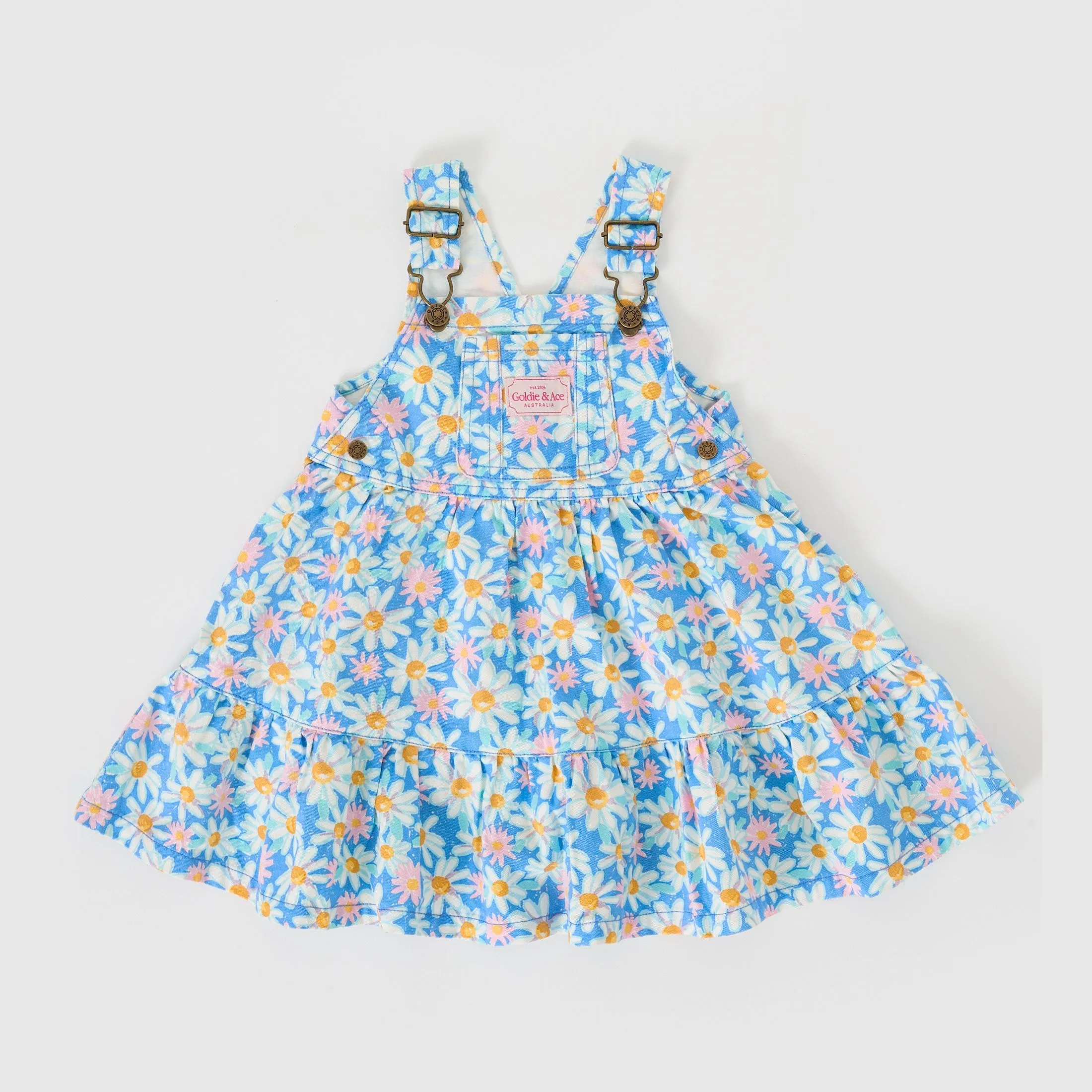 Goldie   Ace Tully Tiered Pinafore Dress Seaside Daisy
