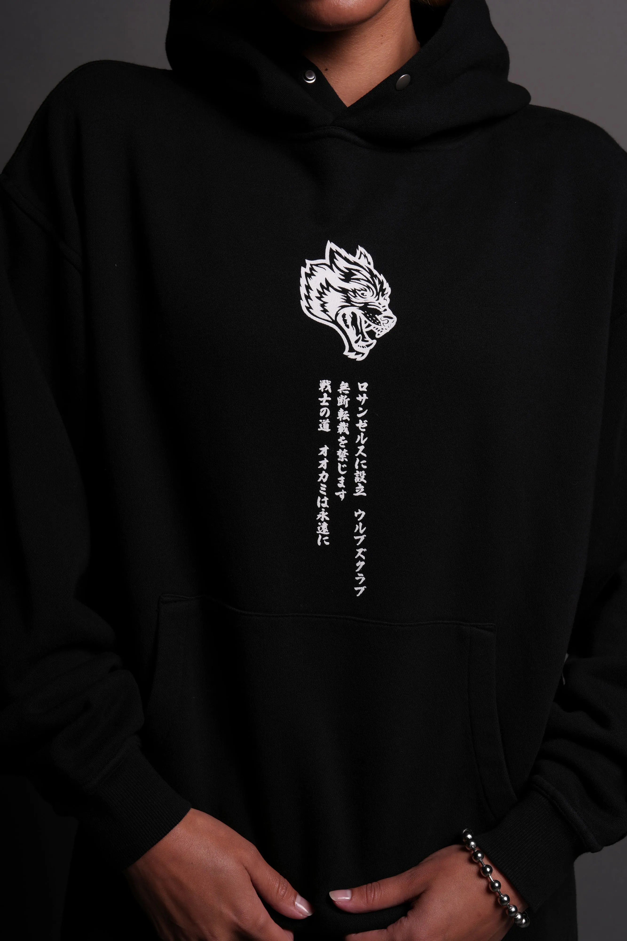 Her Fire She "Pierce" Hoodie in Black