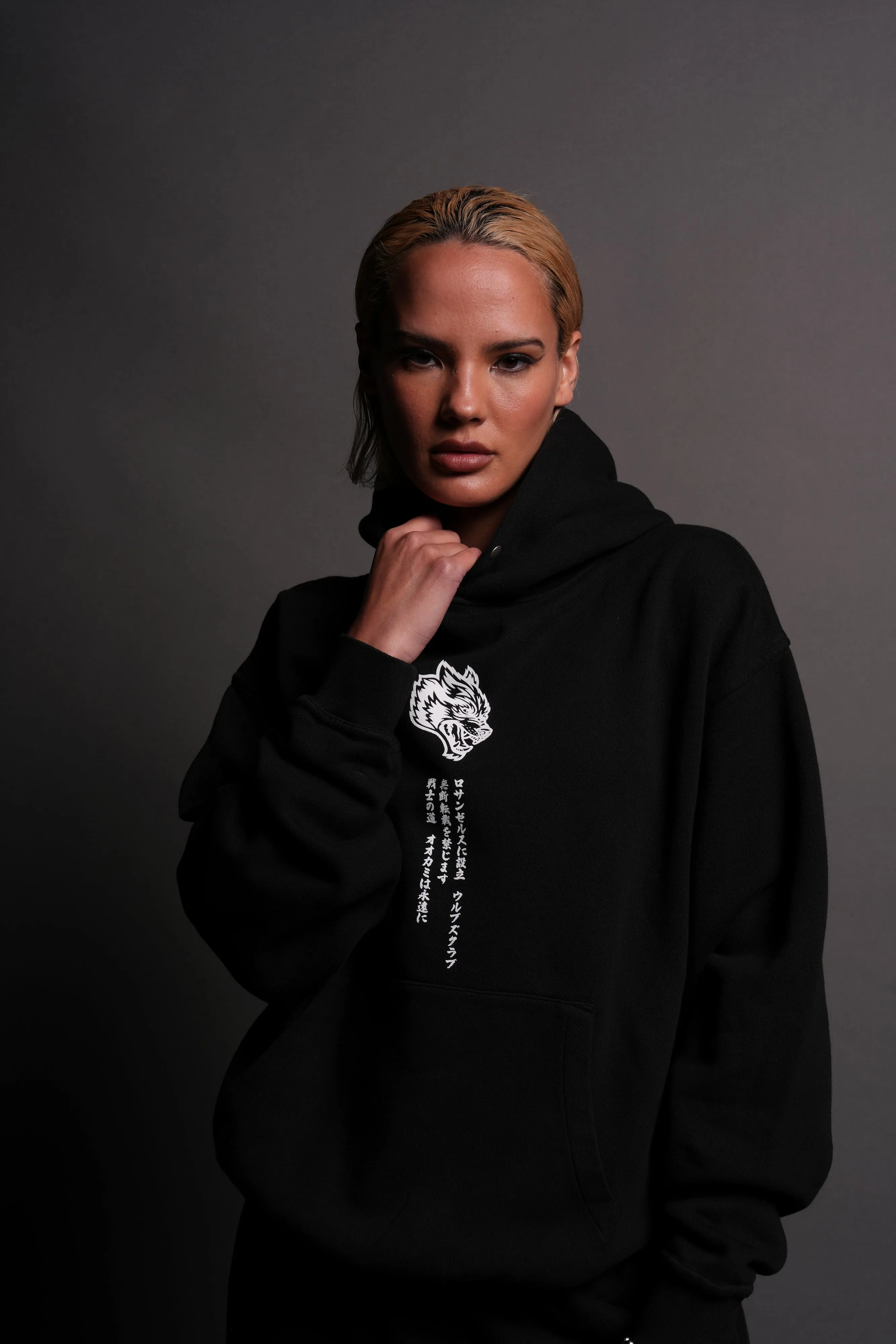 Her Fire She "Pierce" Hoodie in Black