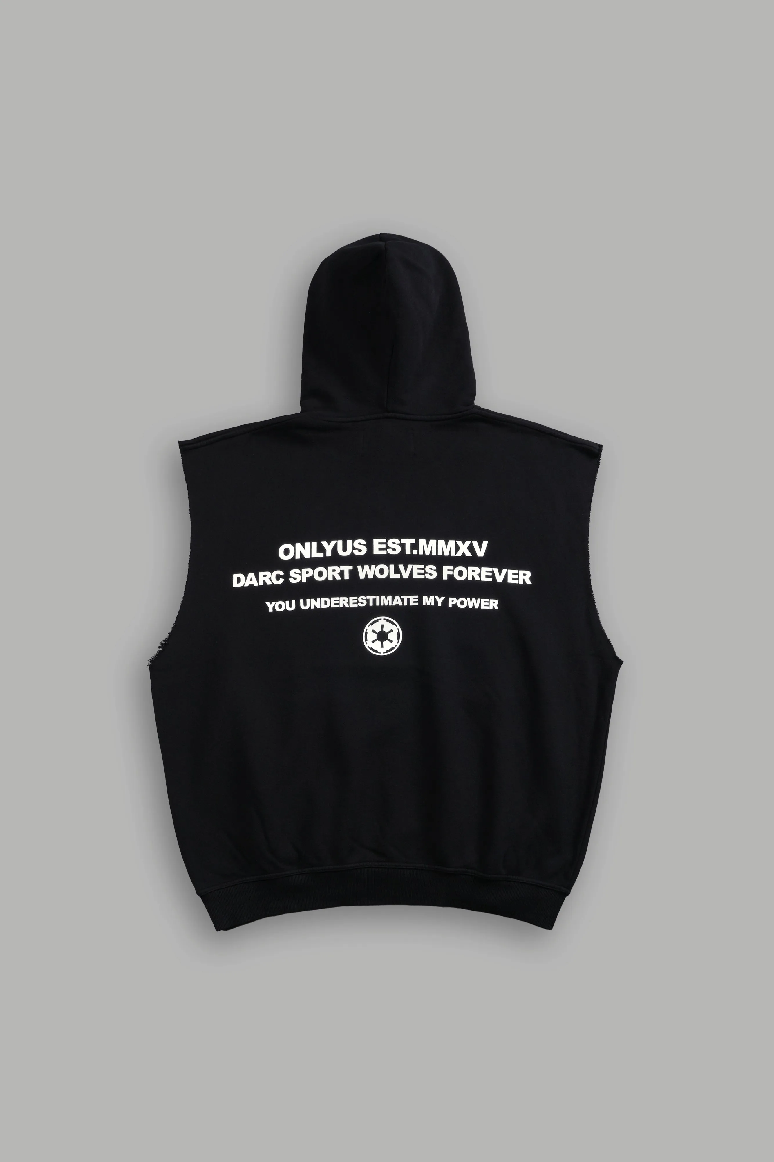 Hesh Forever "Pierce" Cap Sleeve Hoodie in Black