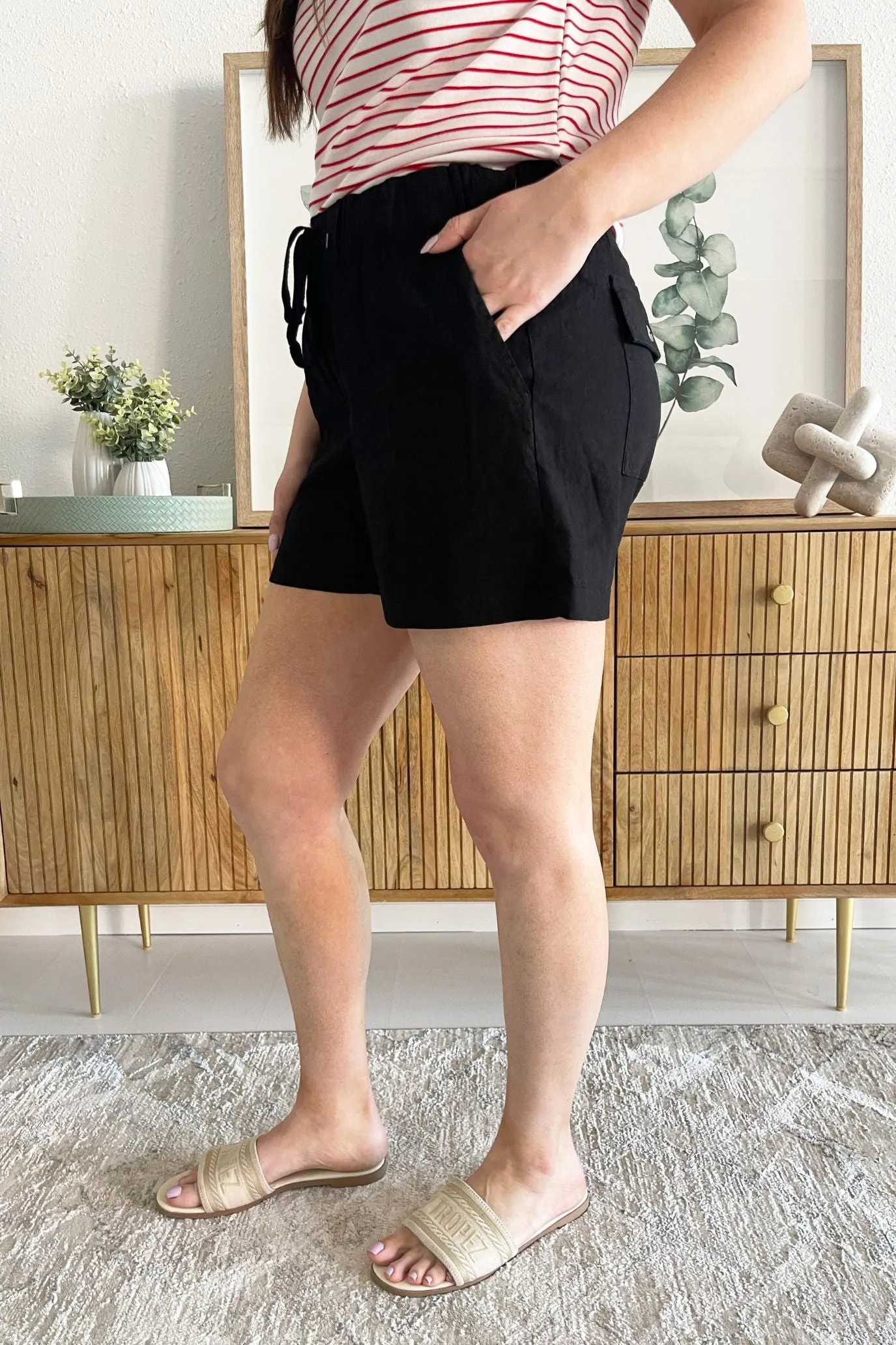 Katana High Rise Short Drawstring w/ Porkchop Pockets