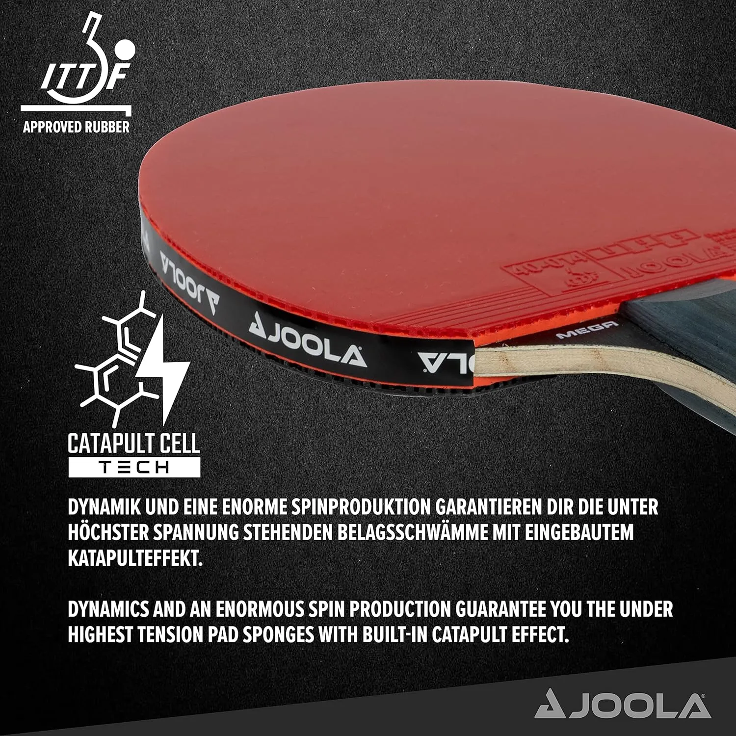 Les raquettes de tennis de table professionnelles INFINITY CARBON