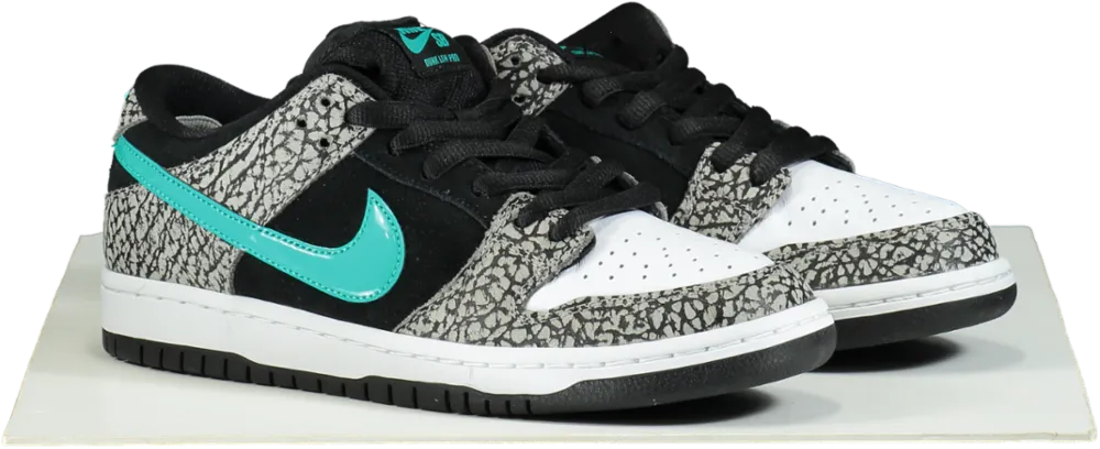 Nike BQ6817 Grey/Clear Jade-Black Dunk Low Pro Trainers UK 6.5 👟