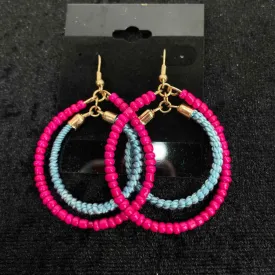 No Brand pink & blue Beaded Earrings