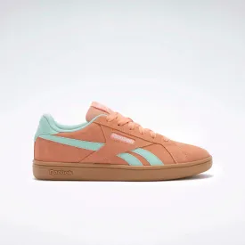 Reebok Women's Court Retro Shoes Sunkissed Orange/Glitch Aqua/Gum 100220934