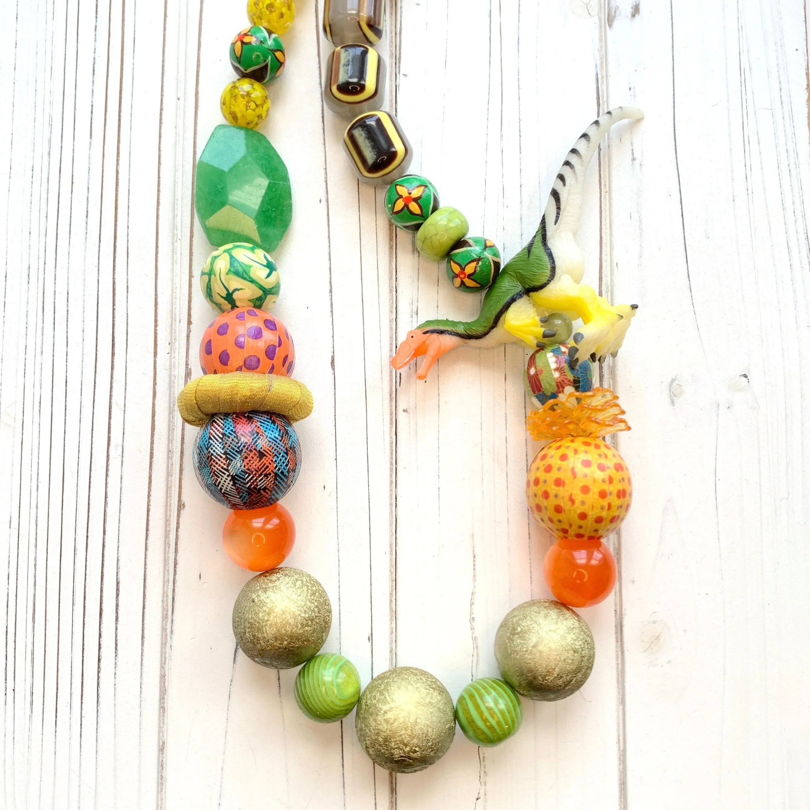Ronnie the Raptor Dinosaur Necklace