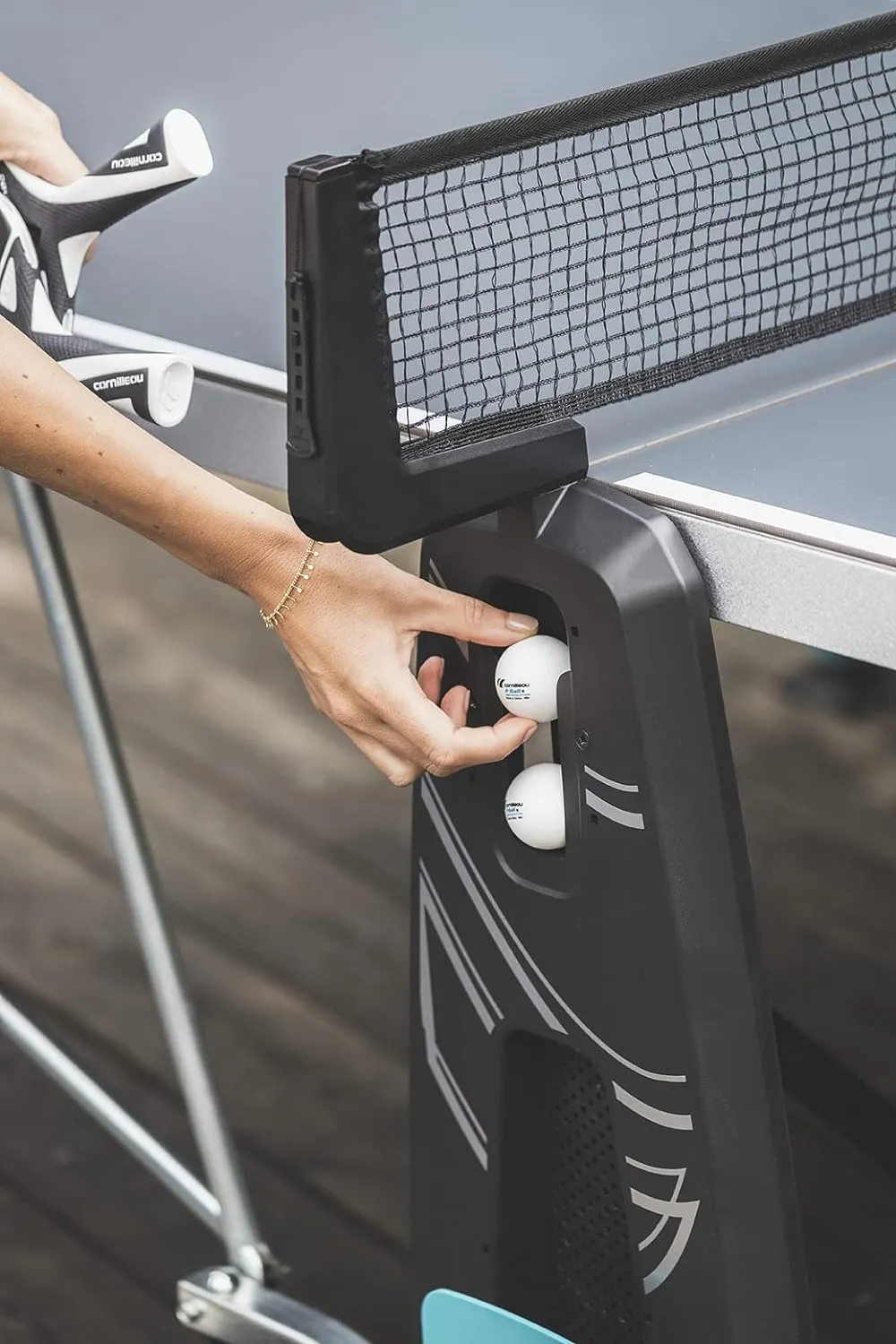 Table de ping pong Premium Moderne et Design 400X Outdoor tennis de table - Fitnessterapy